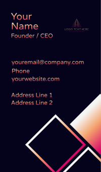 Tech Developer Business Business Card Design