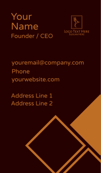 Bronze Flying Bird  Business Card Design