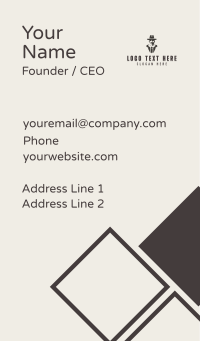 Fashion Tuxedo Man Business Card Design