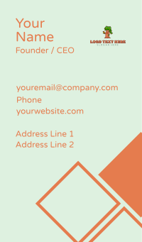 Orange Tree Garden Business Card Design