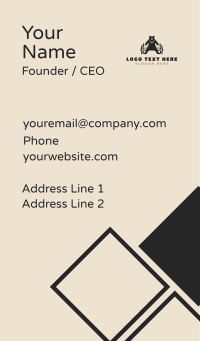 Grizzly Bear Bench Business Card Design