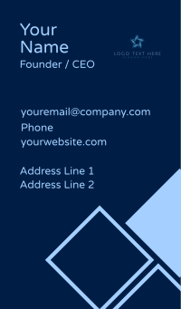 AI Star Tech Business Card Design