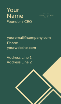  Luxurious Company Wordmark Business Card Design