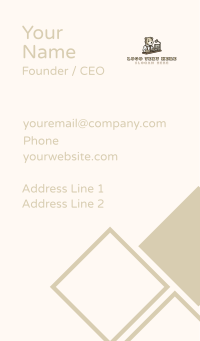 Bear Office Employee Business Card Design