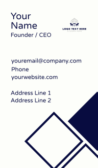 Chair Table Window Business Card Design