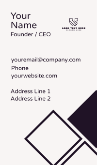 Professional Brand Letter U Business Card Design