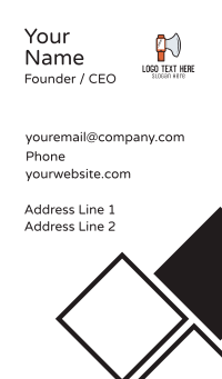 Axe Smartphone Business Card Design