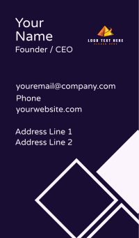 Pyramid Business Firm Business Card Design