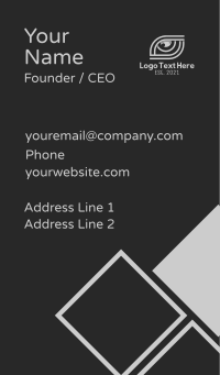 Grey Eye Outline  Business Card Design