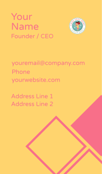 Table Tennis Girl Player Business Card Design