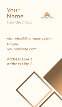 Elegant Pillar Boutique Letter A Business Card Design