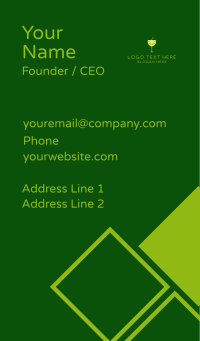 Cocktail Lime Slice Business Card Design