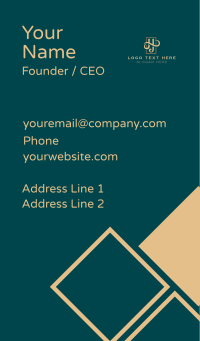 Fancy Cursive Business Business Card Design