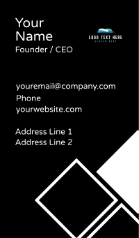 Clean Car Window Business Card Design