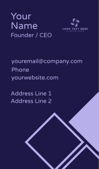 Foundation People Charity Business Card Design