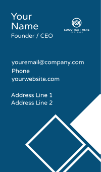 Circle Marketing Letter Business Card Design