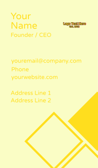 Summer Party Wordmark Business Card Design