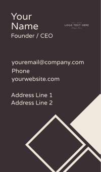Simple Boutique Wordmark Business Card Design