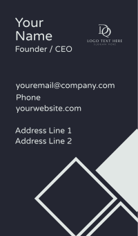 Corporate Advisory D & Q  Business Card Design