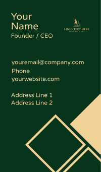 Quill Pen Signature Business Card Design