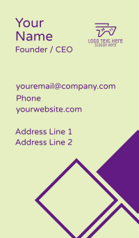 Purple Fast Controller Business Card Design