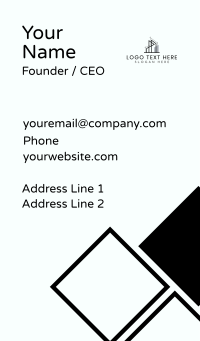 Architecture Building Construction Business Card Design