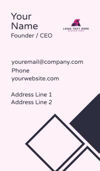 Digital Application Letter A Business Card Design