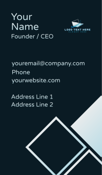 Computer Laptop Tech Business Card Design