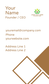 Coffee Plant Business Card Design