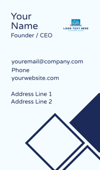 Digital Laptop Computer Business Card Design