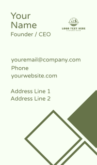 Wood Planer Carpenter Business Card Design