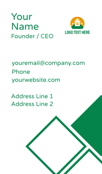 Front Yard Property  Business Card Design