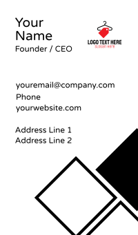 Hanger Apparel Tag  Business Card Design