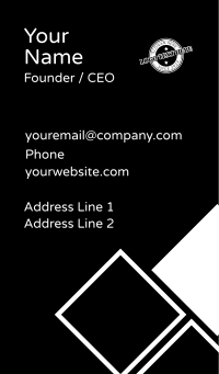 Circle Star Streetwear Barber Business Card Design