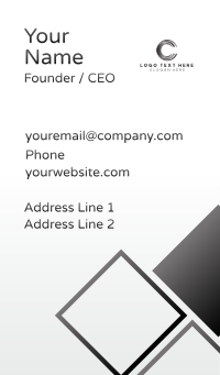 Professional Advertising Company Letter C Business Card Design