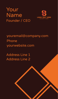 Modern Gradient Letter S Business Card Design