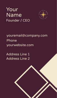 Astral Sparkle Star Business Card Design