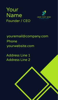 Stylish Enterprise Letter L Business Card Design