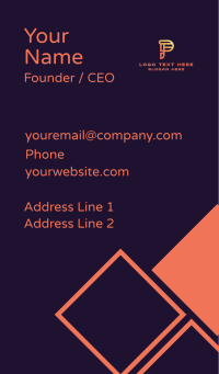 Fintech Digital Company Business Card Design