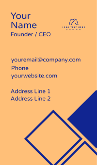 Purple Arrow Controller Business Card Design