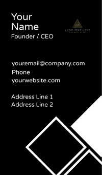 Triangle Business Professional Business Card Design