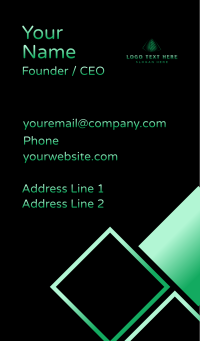 Triangle Pyramid Business Business Card Design