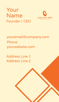 Liquid Soda Letter O Business Card Design