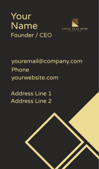 Triangle Stripes Business Card Design