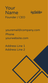 Cursive Brush Wordmark Business Card Design