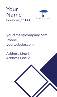 Blue Airship Business Card Design