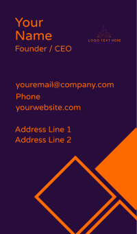 Pyramid Tech Company Business Card Design