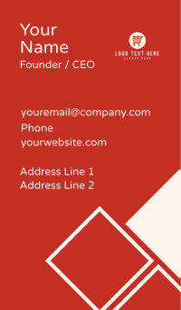 Ecommerce Server Shopping Cart Business Card Design