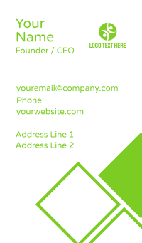 Tennis Ball People Business Card Design