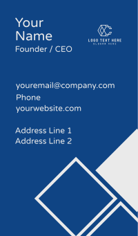 Geometric Corporate Letter C Business Card Design